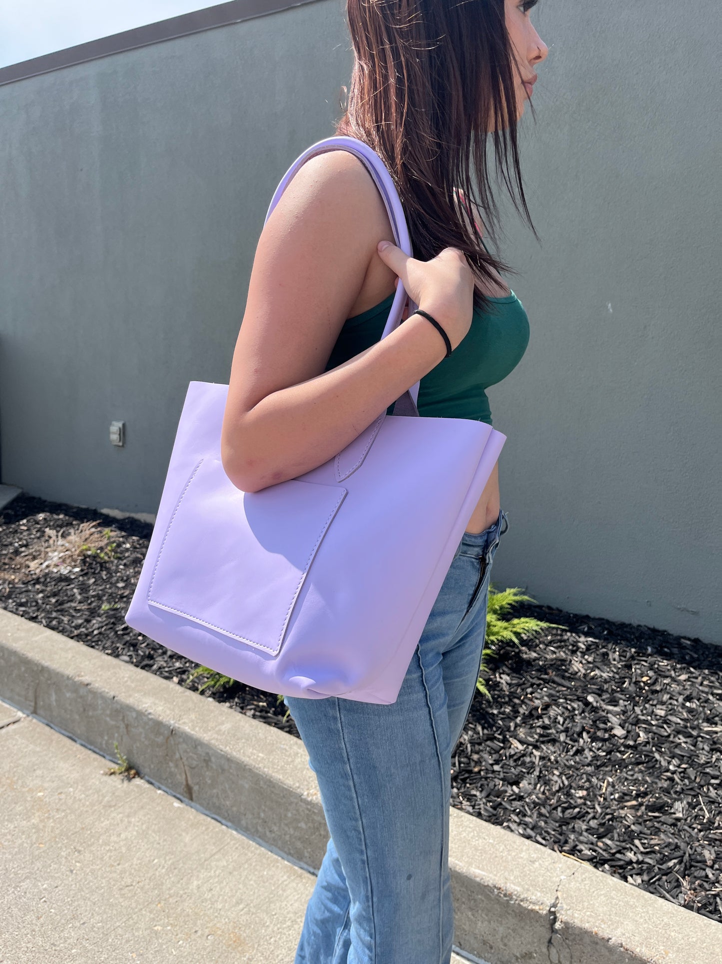 Women's Minimal Tote Bag- Lavender