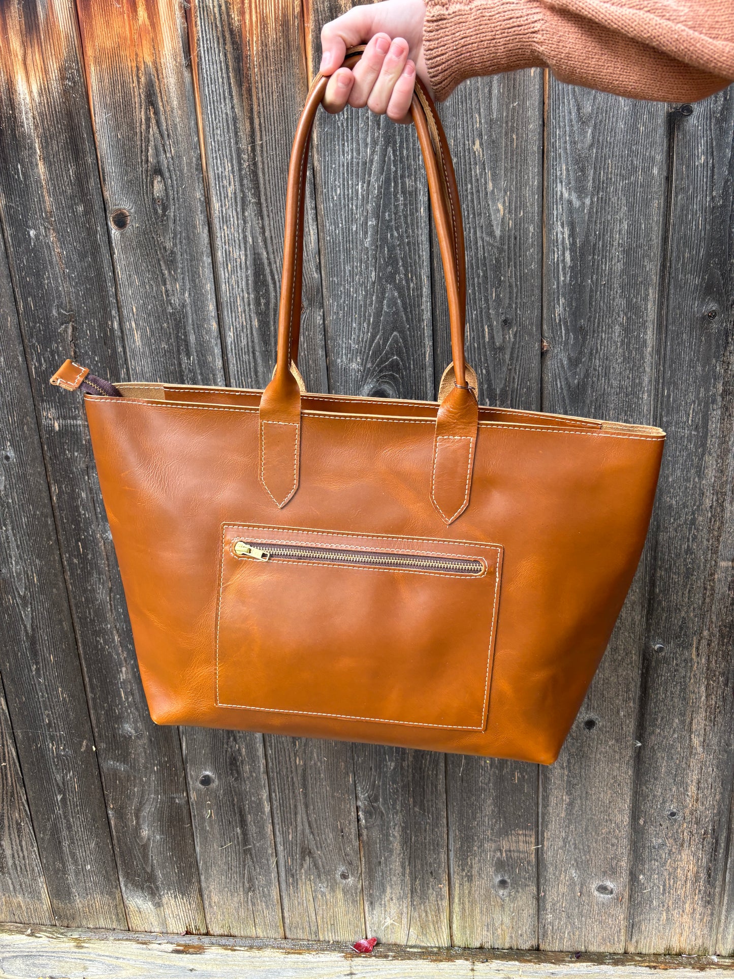 Essential Women's Tote Bag-Caramel