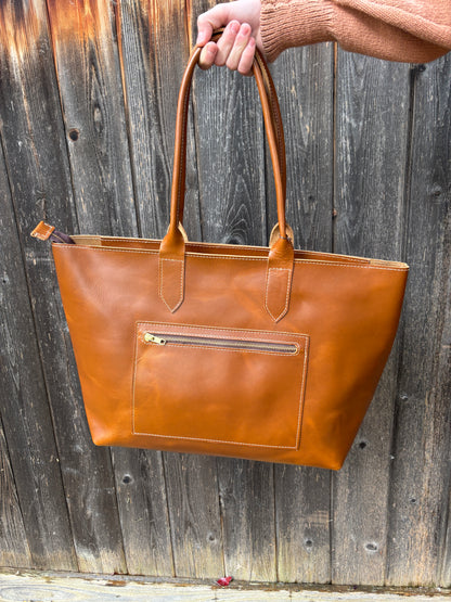 Essential Women's Tote Bag-Caramel