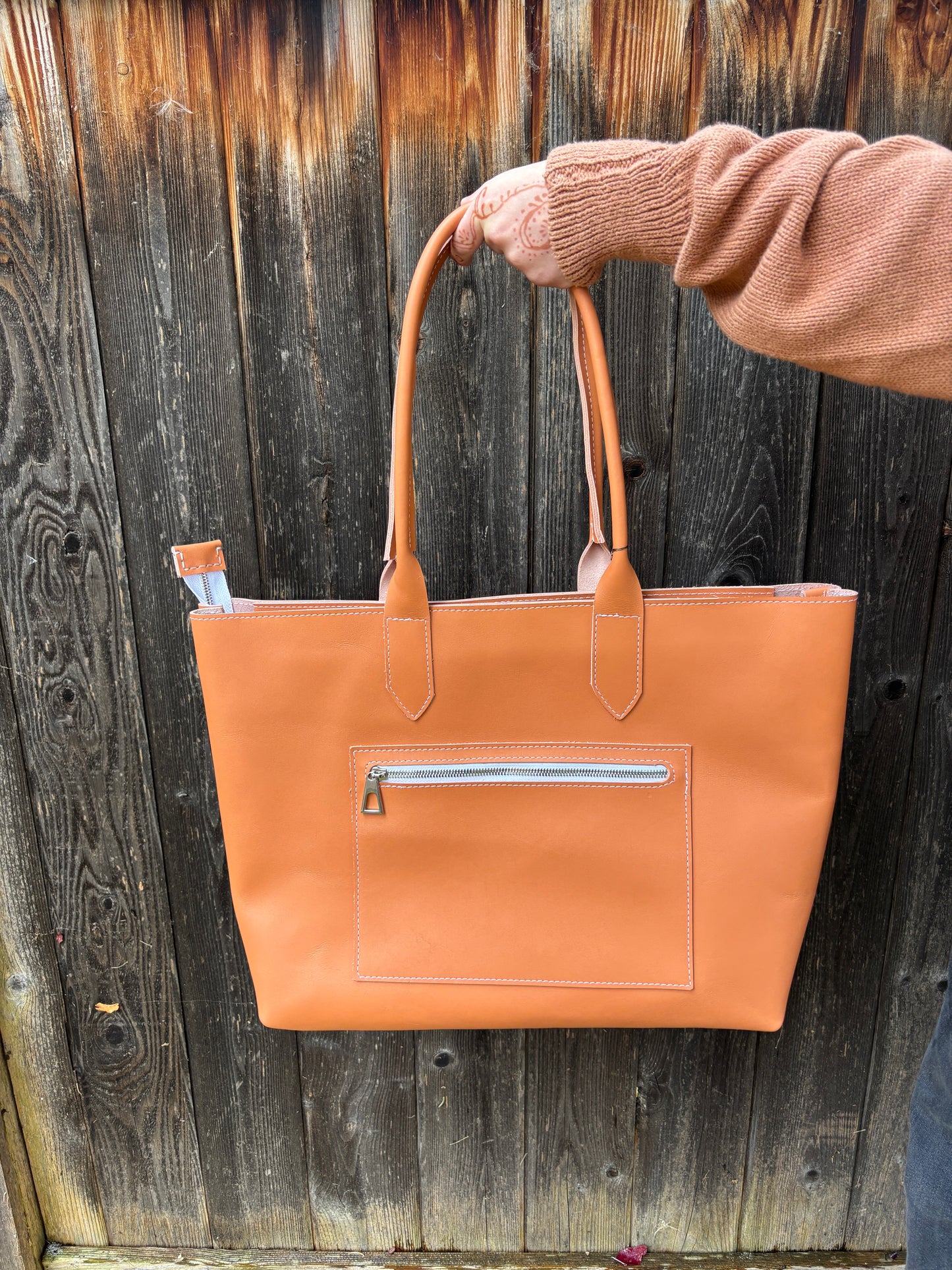 Essential Women's Tote Bag-Creamsicle