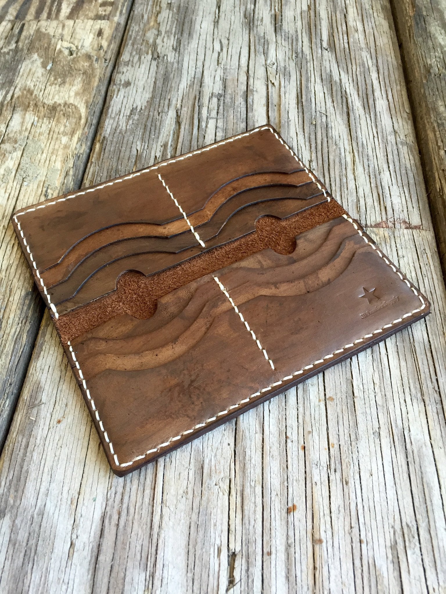 brown leather wallet